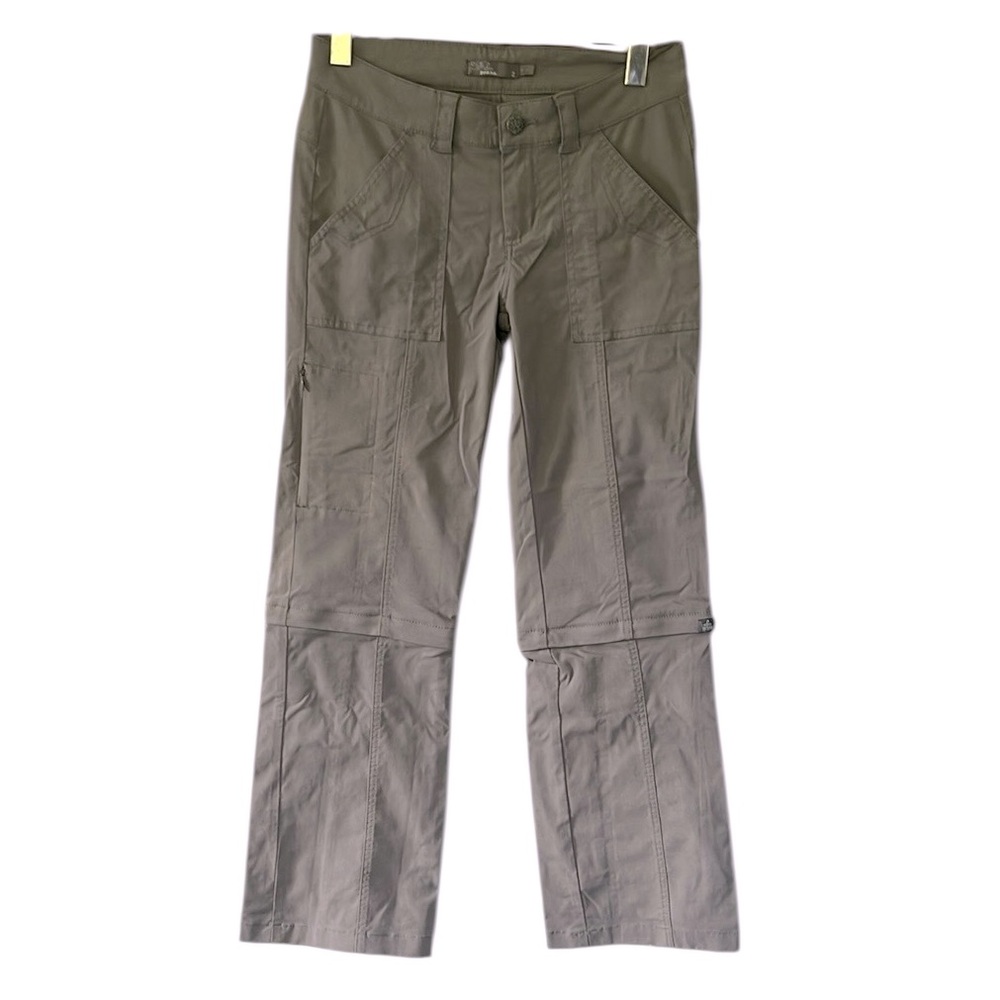 prAna Convertible Pants Zip Off Grey Women’s Size 2
